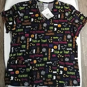 Halloween Scrub Top